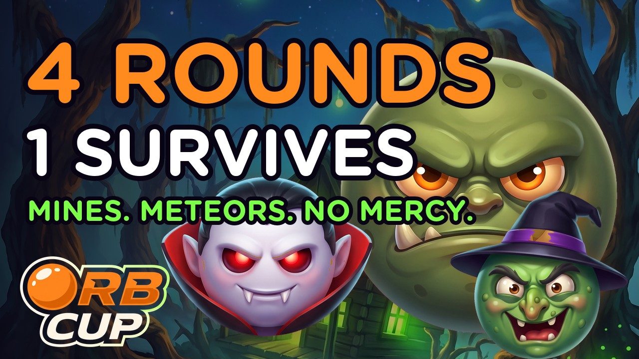 Marble Battle Royale Cup S1 E1: 16 Orbs, 4 Rounds, Mines And Meteors